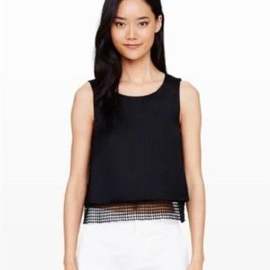 Club Monaco Crop Top with lace detailing